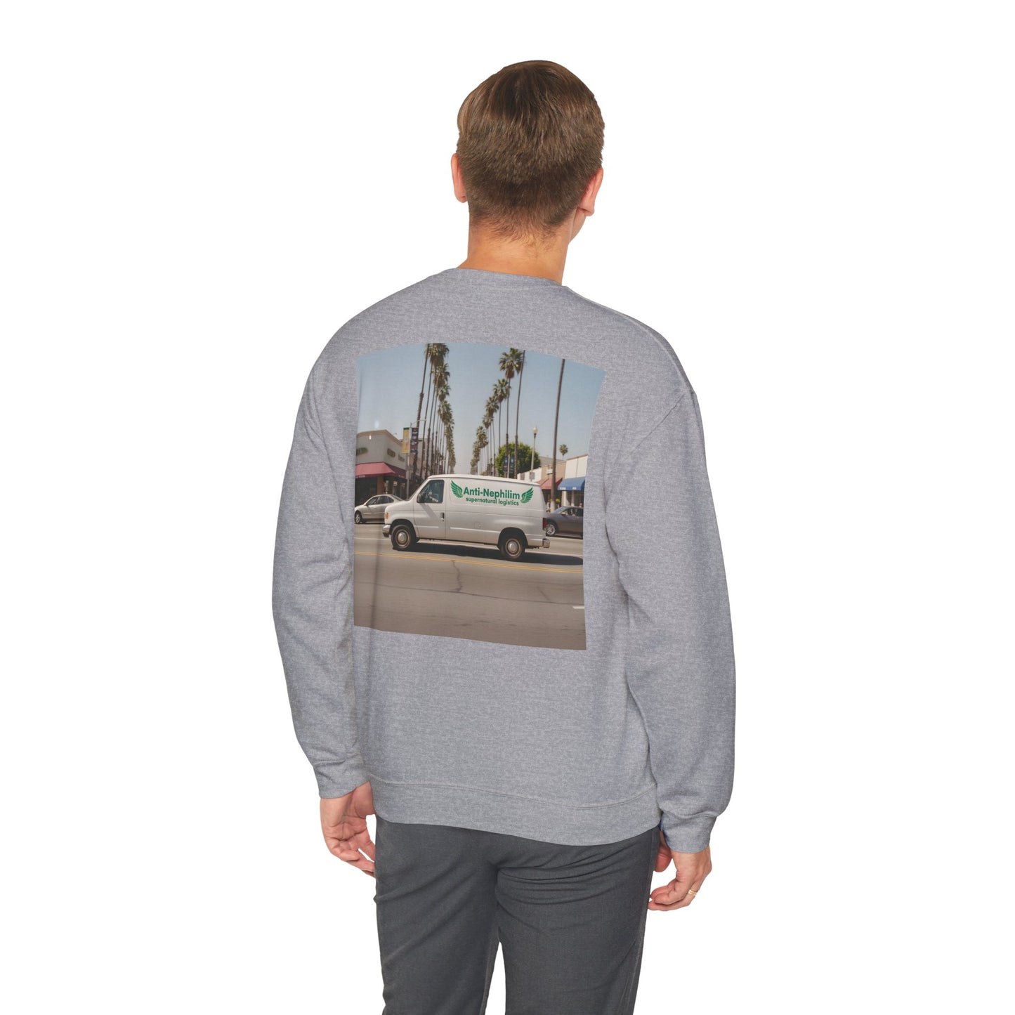 90s California Van anti-nephilim sweatshirt (unisex), Kirk Ave. Apparel