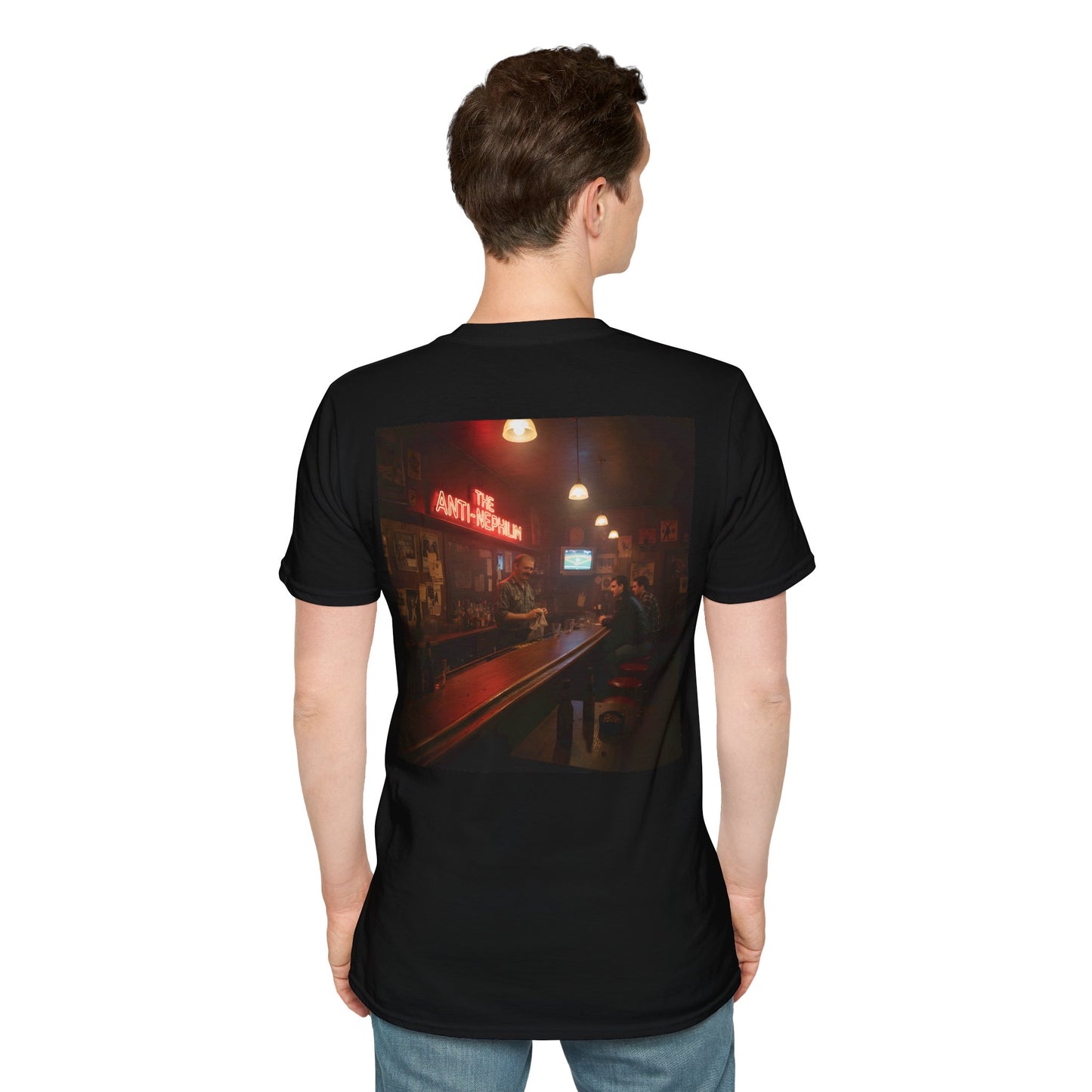Neon bar scene anti nephilim t shirt —  Kirk Ave. Apparel
