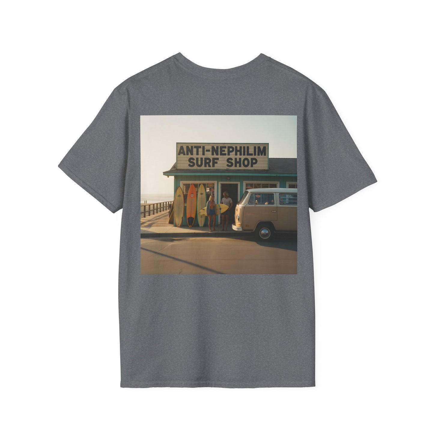 Retro surf anti nephilim t shirt (unisex), Kirk Ave. Apparel