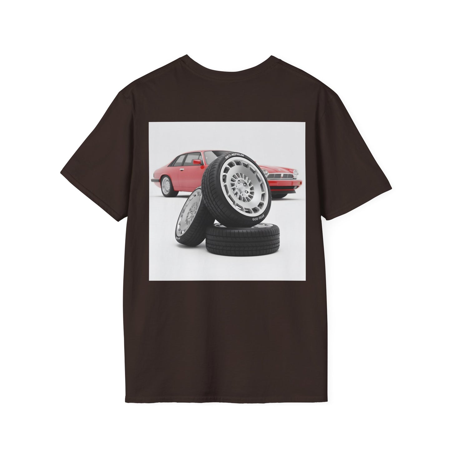 Retro sports car anti nephilim t shirt (unisex), Kirk Ave. Apparel