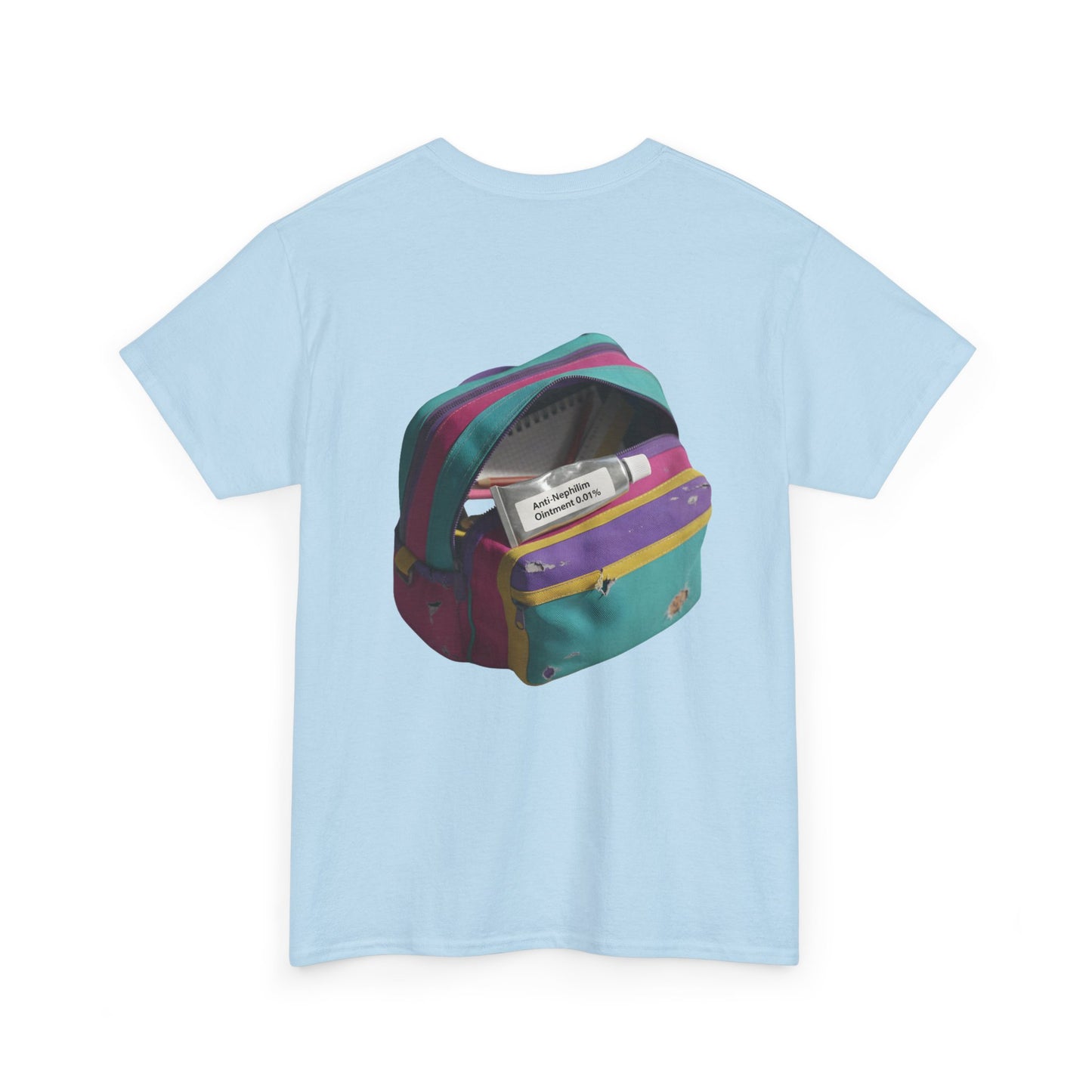 90s schoolbag anti nephilim t shirt (unisex), Kirk Ave. Apparel