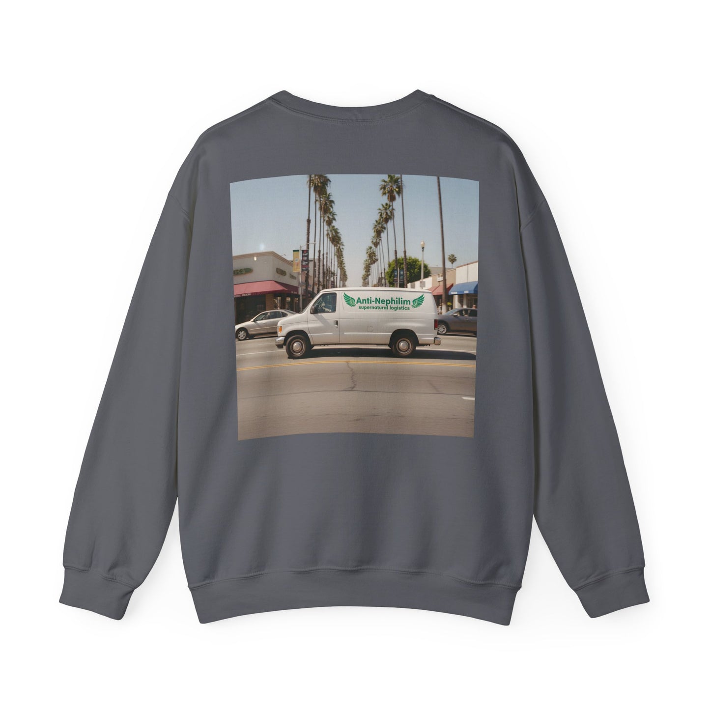 90s California Van anti-nephilim sweatshirt (unisex), Kirk Ave. Apparel