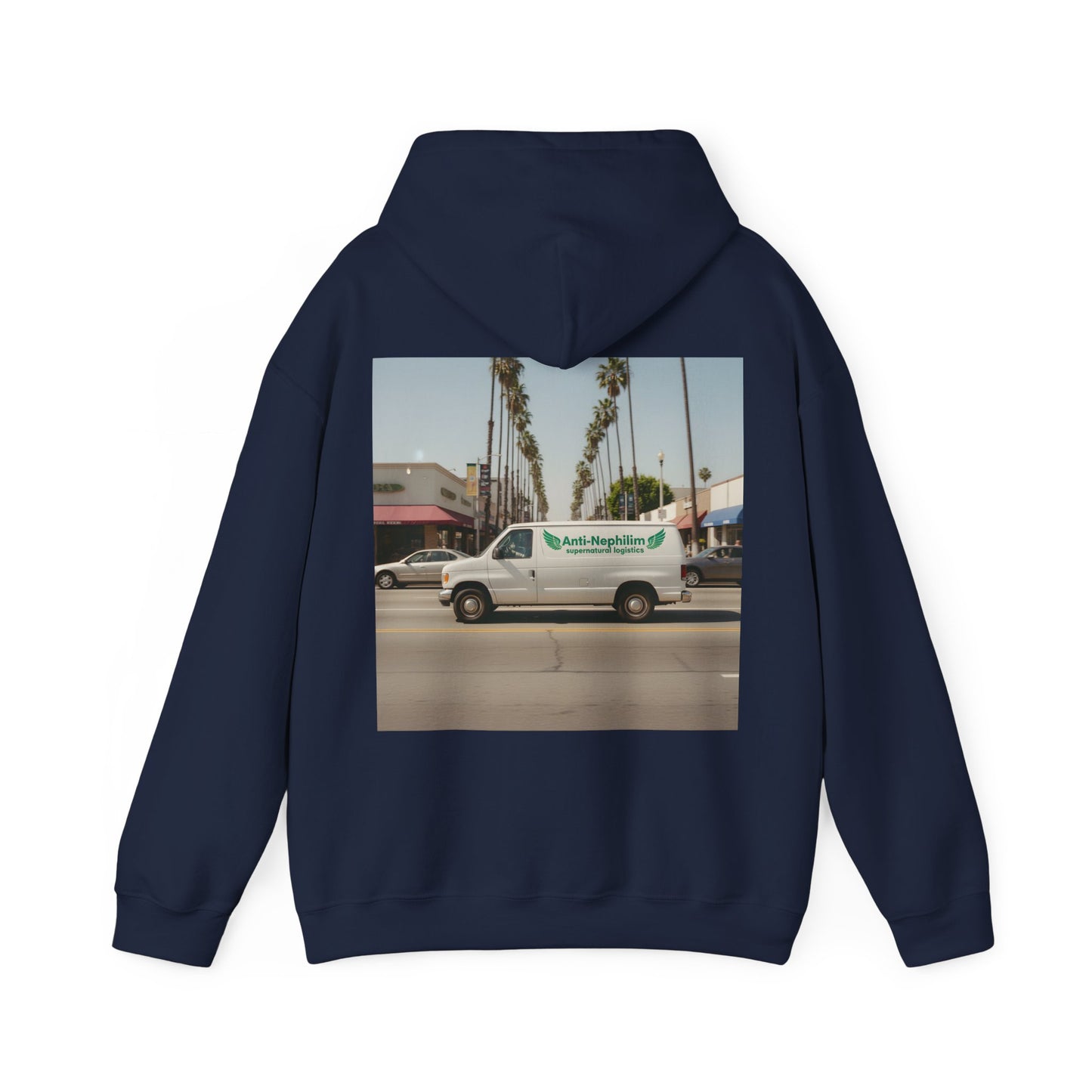 90s California Van anti-nephilim hoodie (unisex), Kirk Ave. Apparel