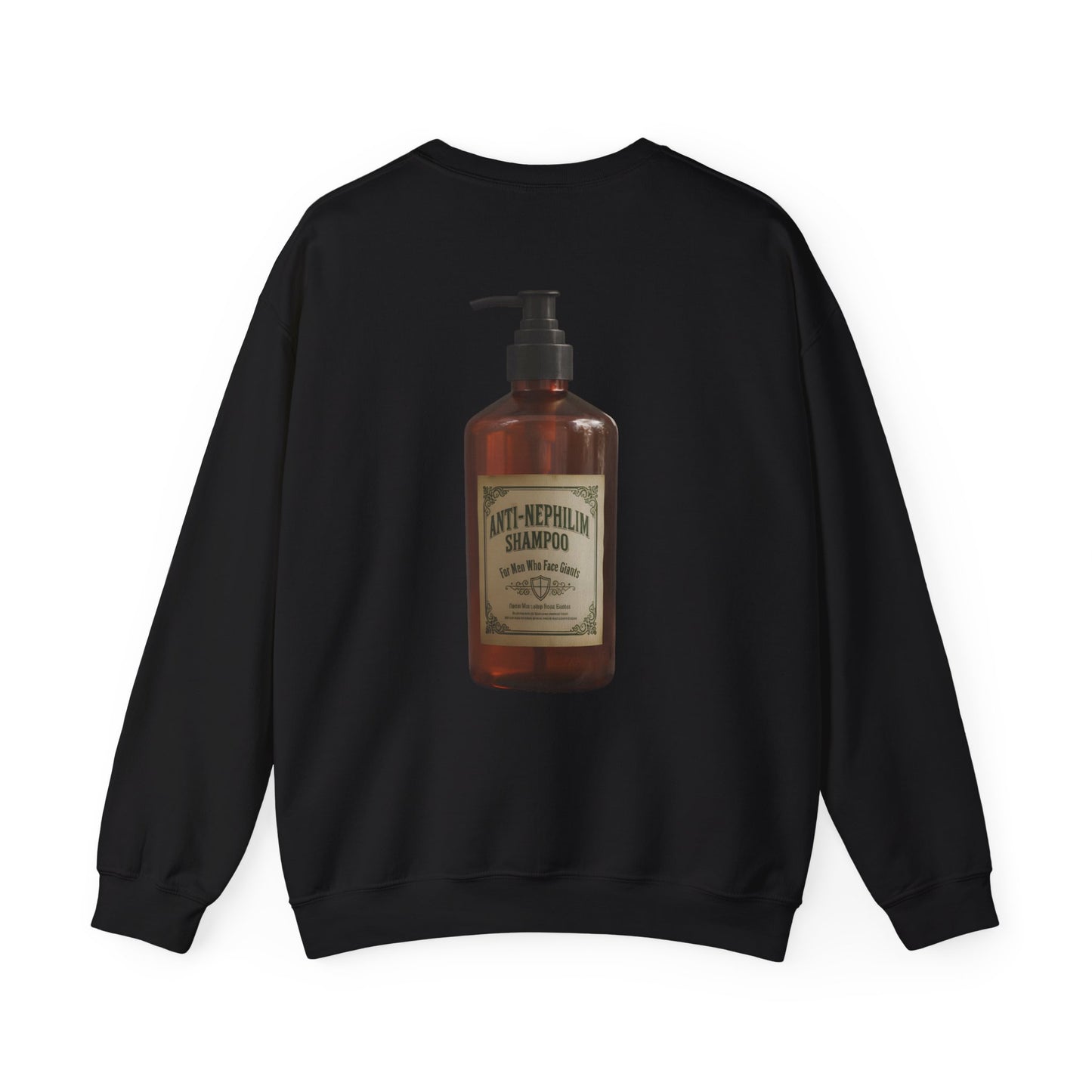 Anti nephilim shampoo sweatshirt (unisex), Kirk Ave. Apparel