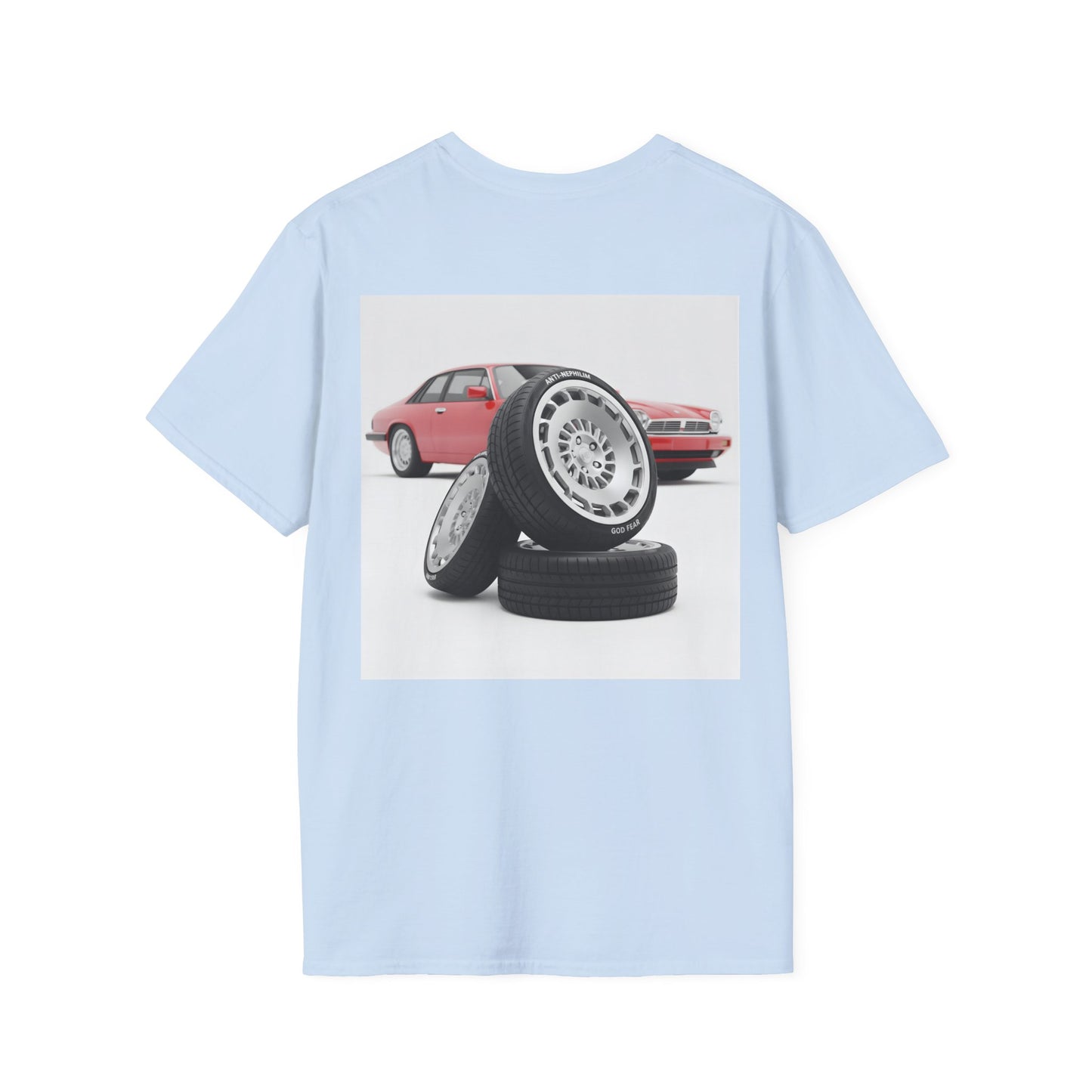 Retro sports car anti nephilim t shirt (unisex), Kirk Ave. Apparel