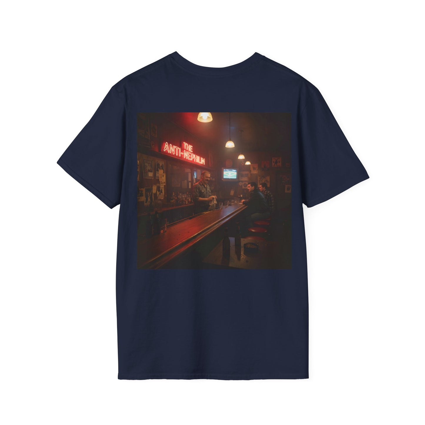 Neon bar scene anti nephilim t shirt —  Kirk Ave. Apparel