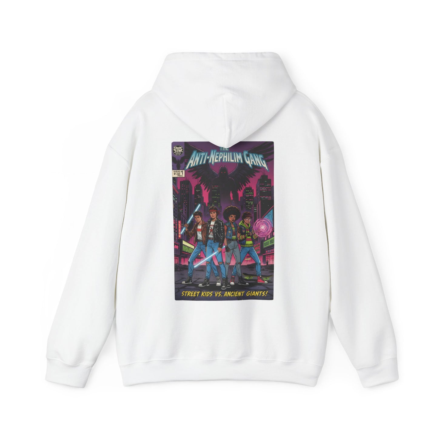 Retro comic anti nephilim hoodie (unisex), Kirk Ave. Apparel