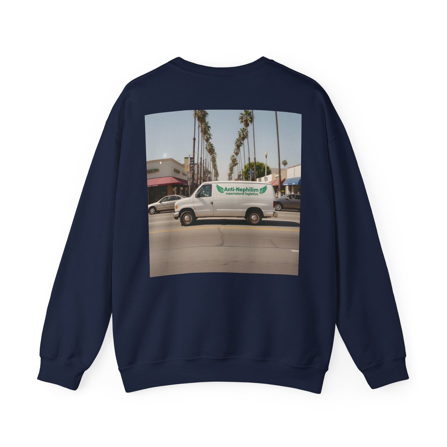 90s California Van anti-nephilim sweatshirt (unisex), Kirk Ave. Apparel