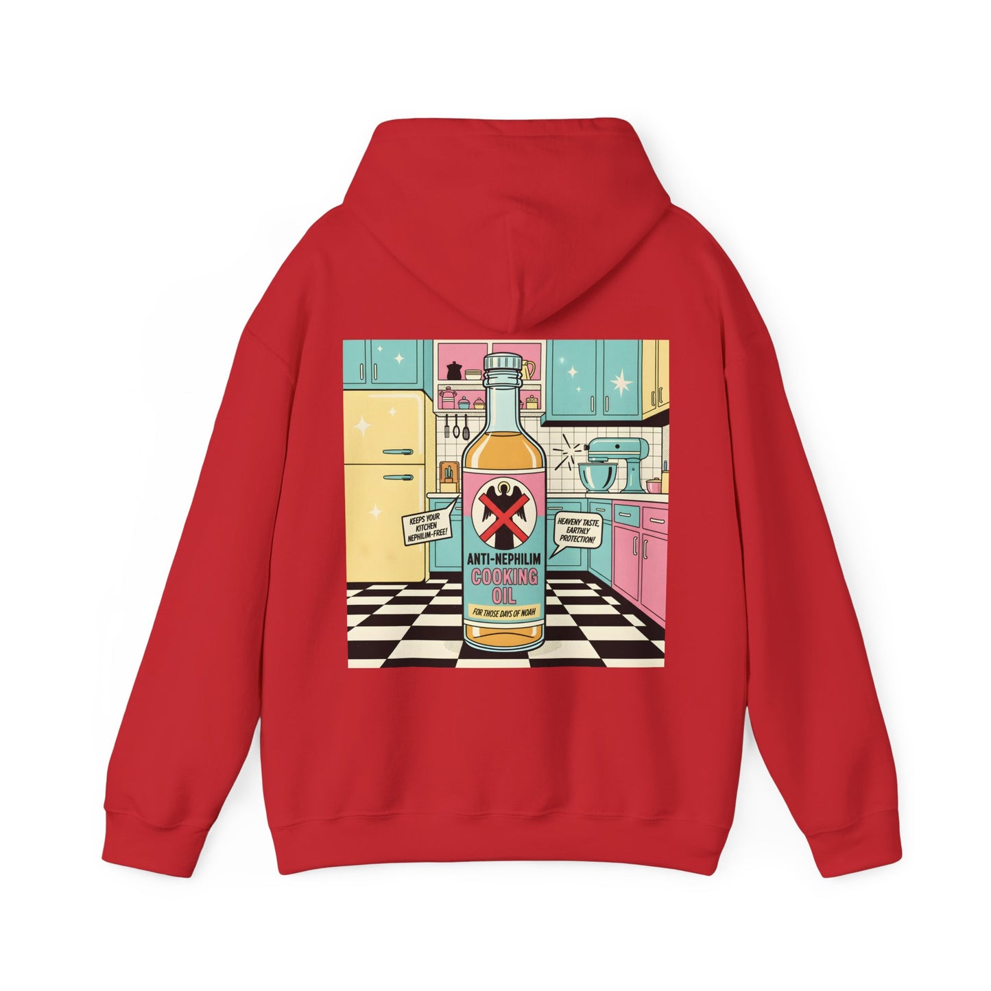 Retro kitchen anti nephilim hoodie (unisex), Kirk Ave. Apparel