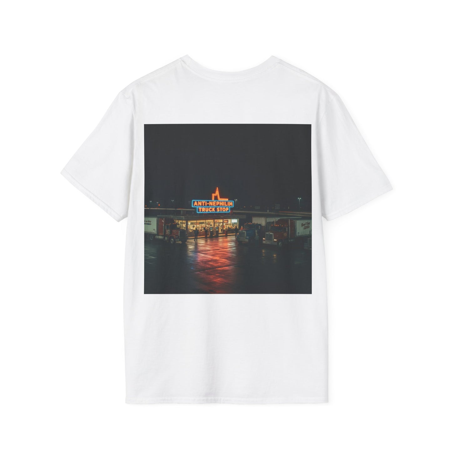 Retro truck stop anti nephilim t shirt (unisex), Kirk Ave. Apparel