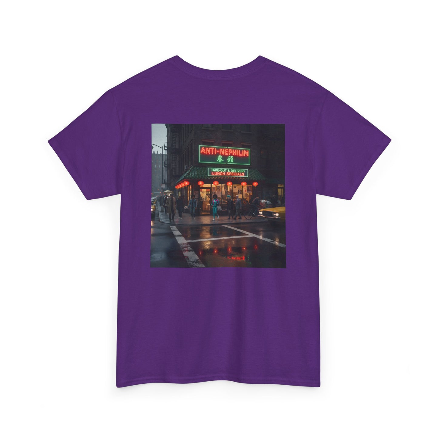 Retro neon NYC Chinese t shirt (unisex), Kirk Ave. Apparel