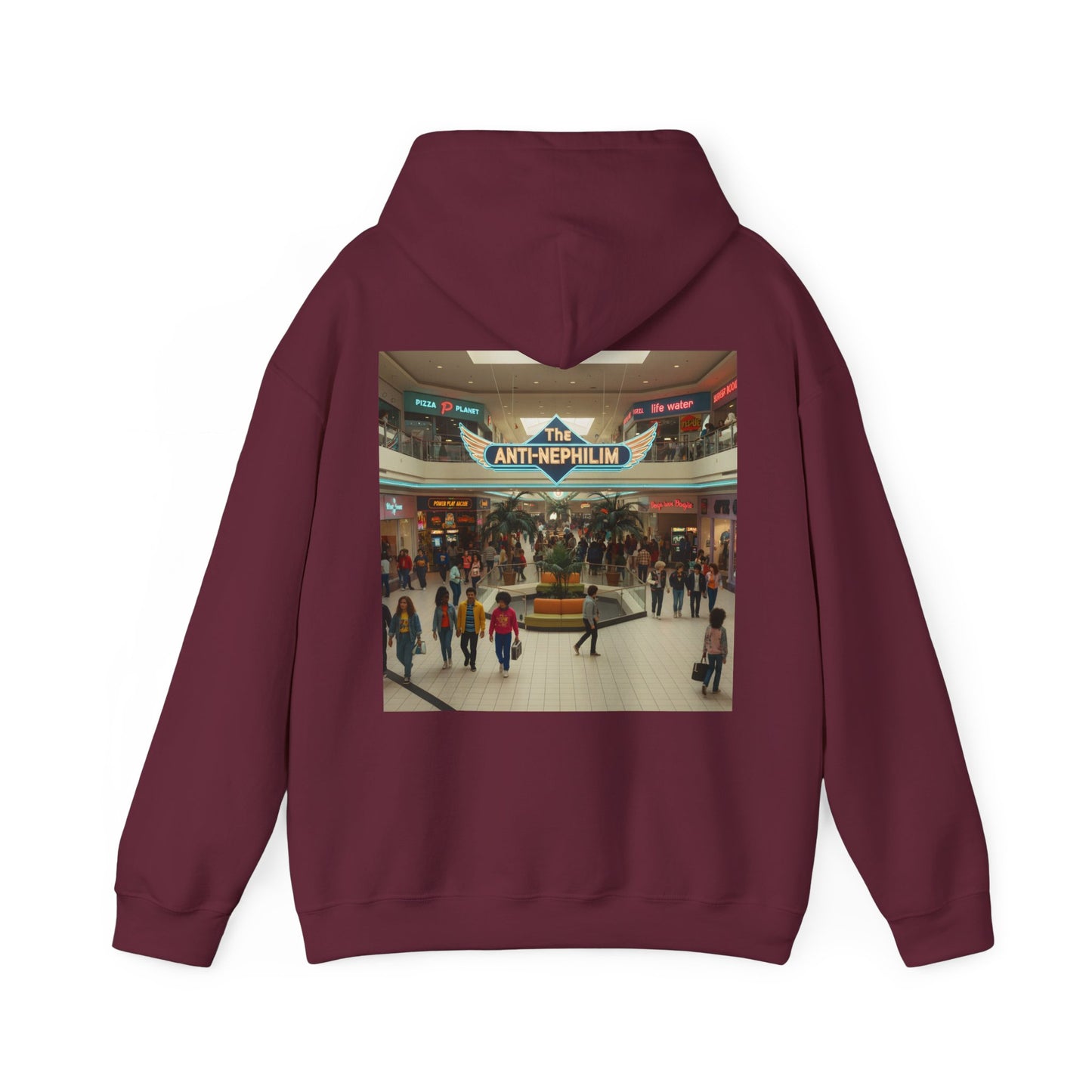 Retro mall anti nephilim hoodie (unisex), Kirk Ave. Apparel