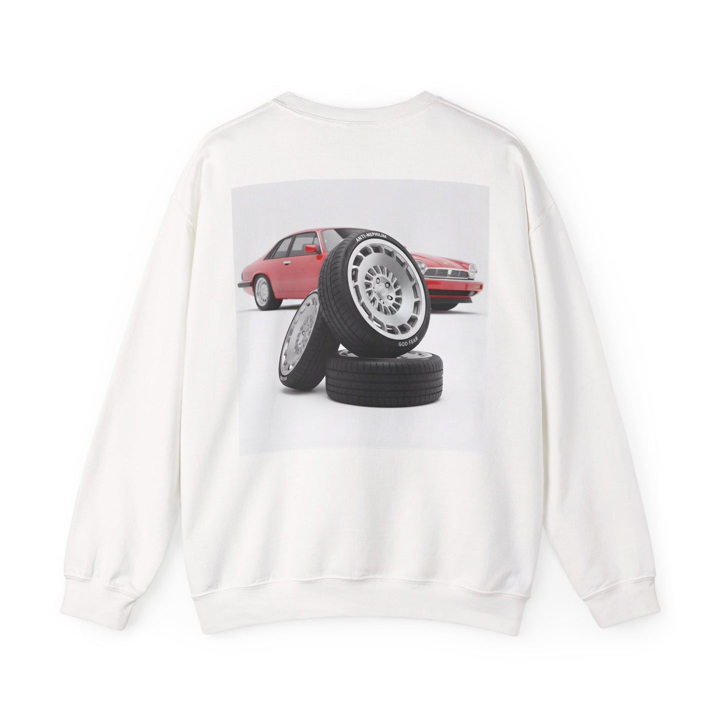 Retro sports car anti nephilim sweatshirt (unisex), Kirk Ave. Apparel
