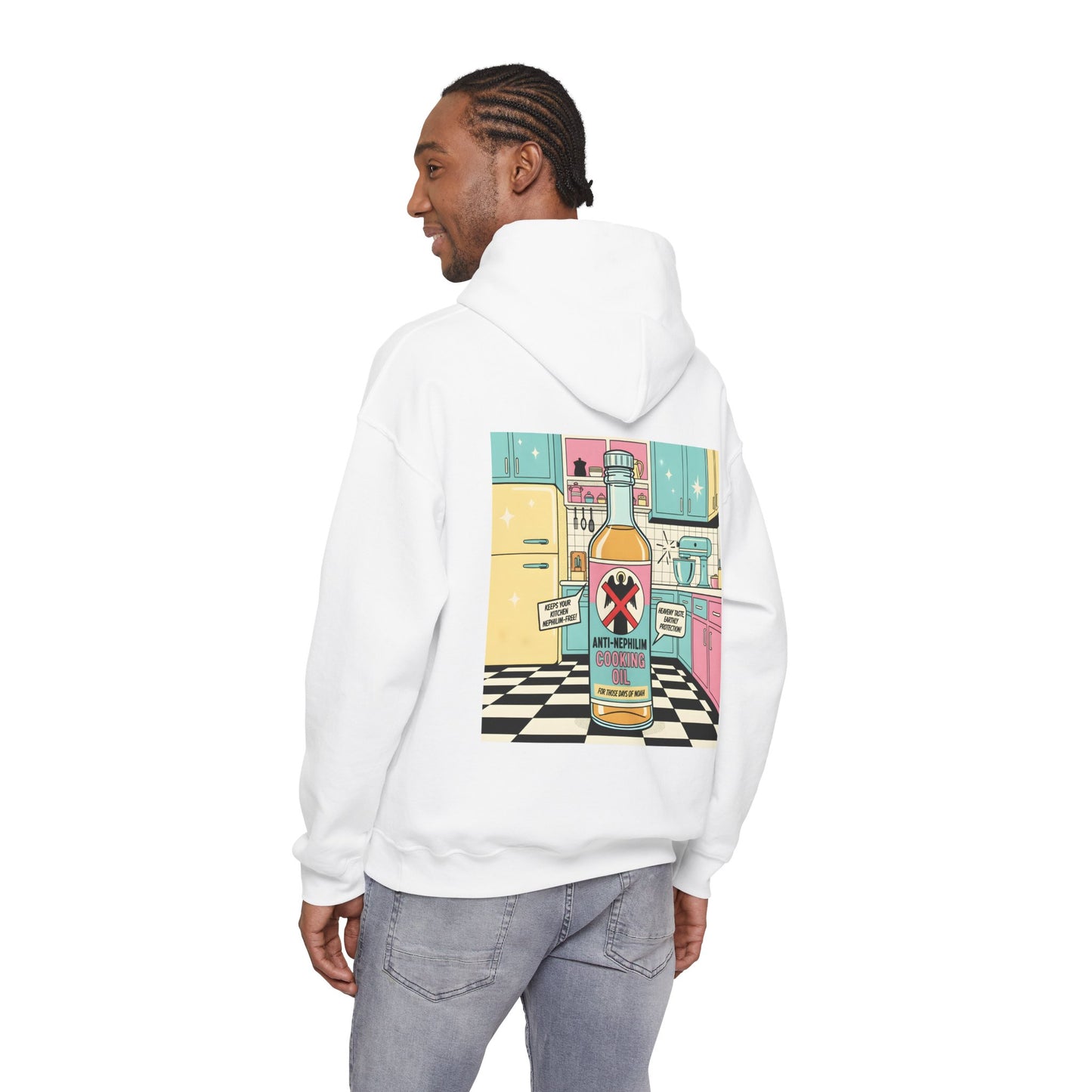 Retro kitchen anti nephilim hoodie (unisex), Kirk Ave. Apparel
