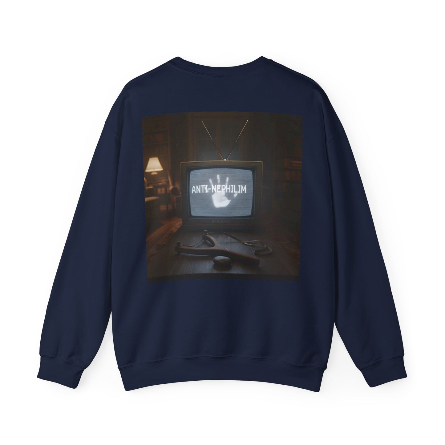 Retro TV anti nephilim sweatshirt (unisex), Kirk Ave. Apparel