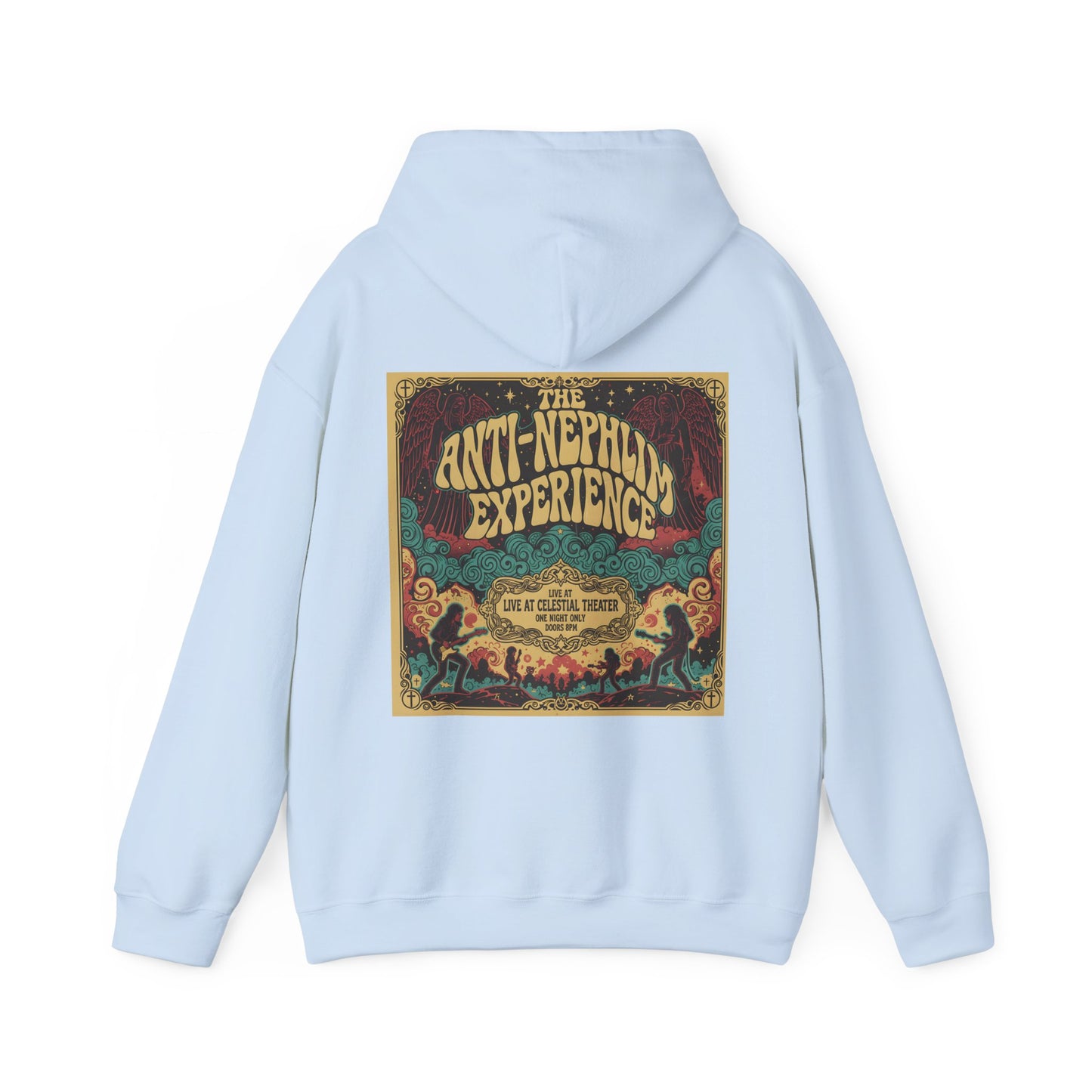 Retro concert poster anti nephilim hoodie (unisex), Kirk Ave. Apparel