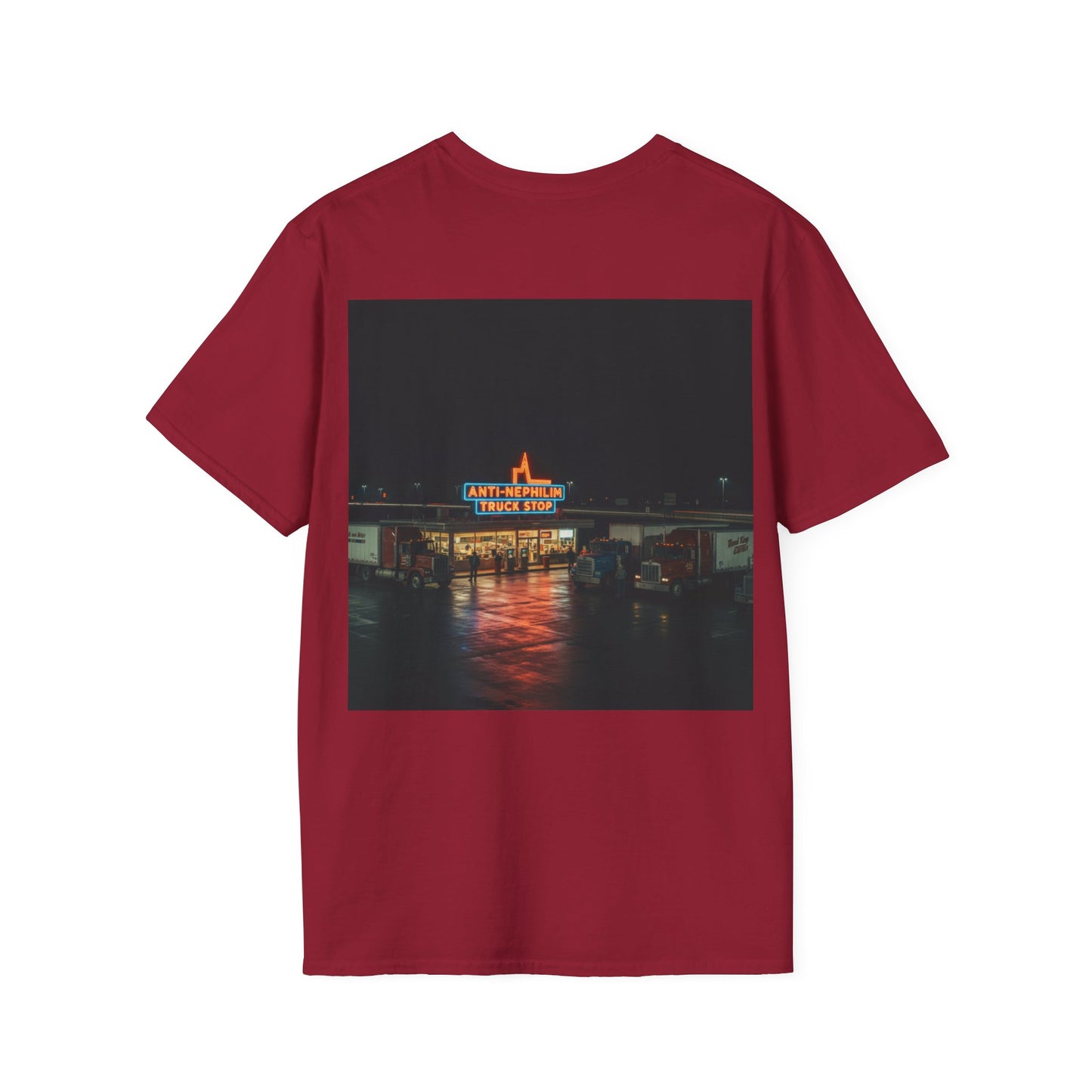 Retro truck stop anti nephilim t shirt (unisex), Kirk Ave. Apparel