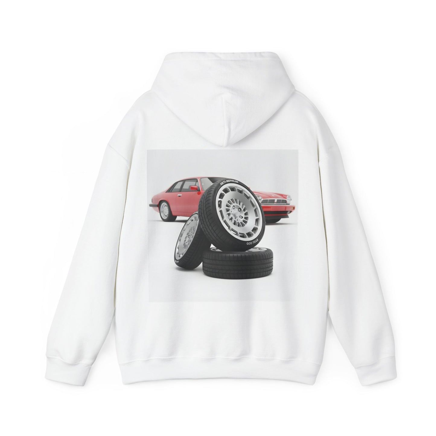 Retro sports car anti nephilim hoodie (unisex), Kirk Ave. Apparel