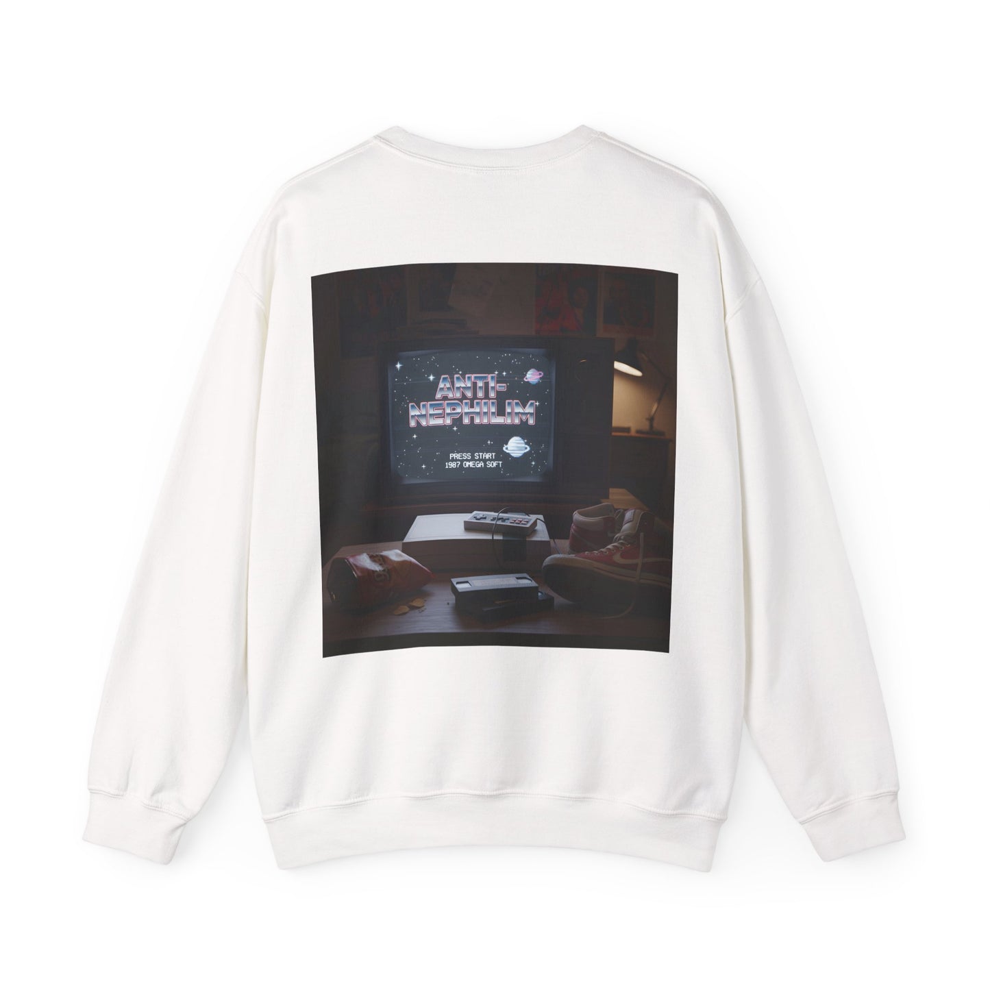 Retro gamer anti-nephilim sweatshirt (unisex), Kirk Ave. Apparel
