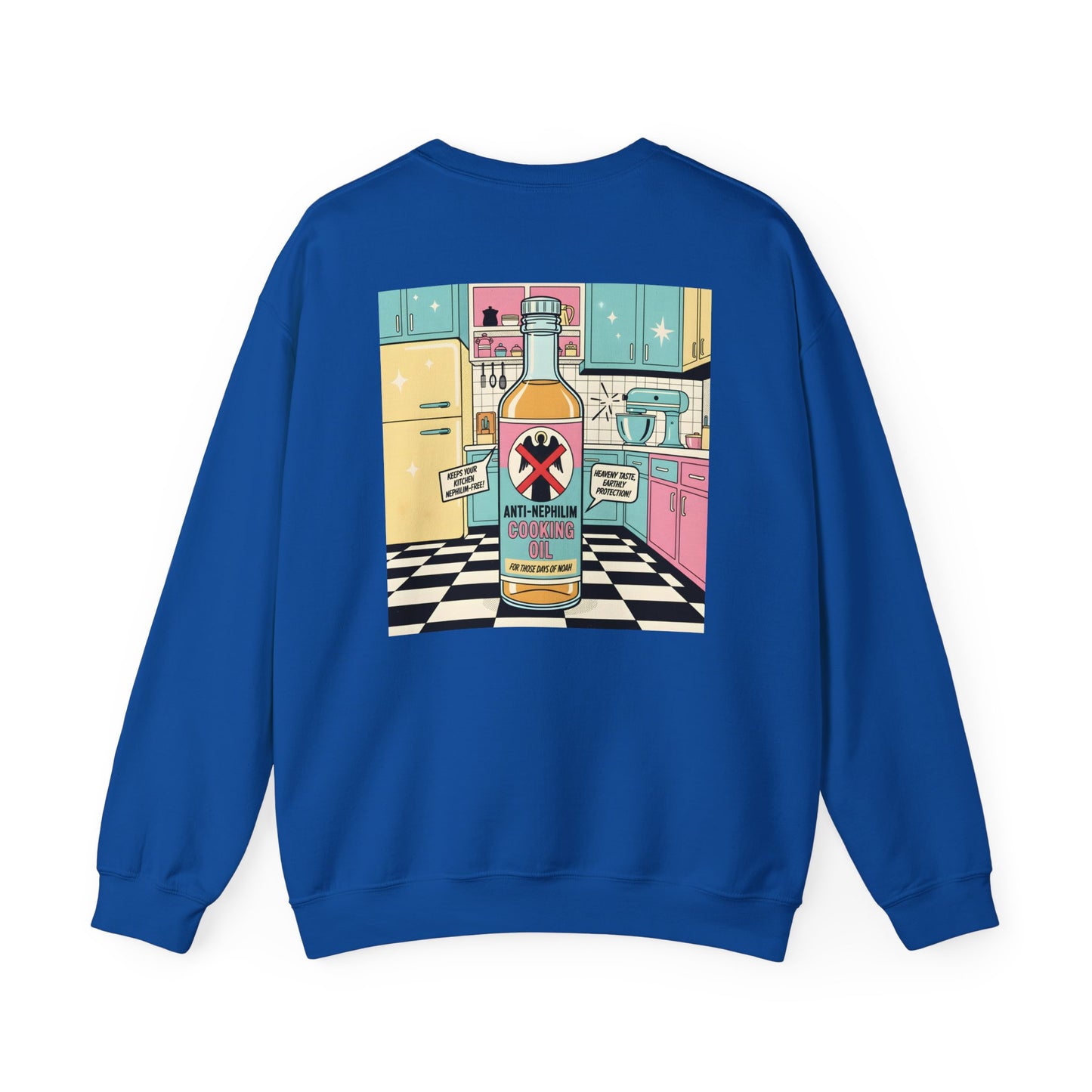 Retro kitchen anti nephilim sweatshirt (unisex), Kirk Ave. Apparel