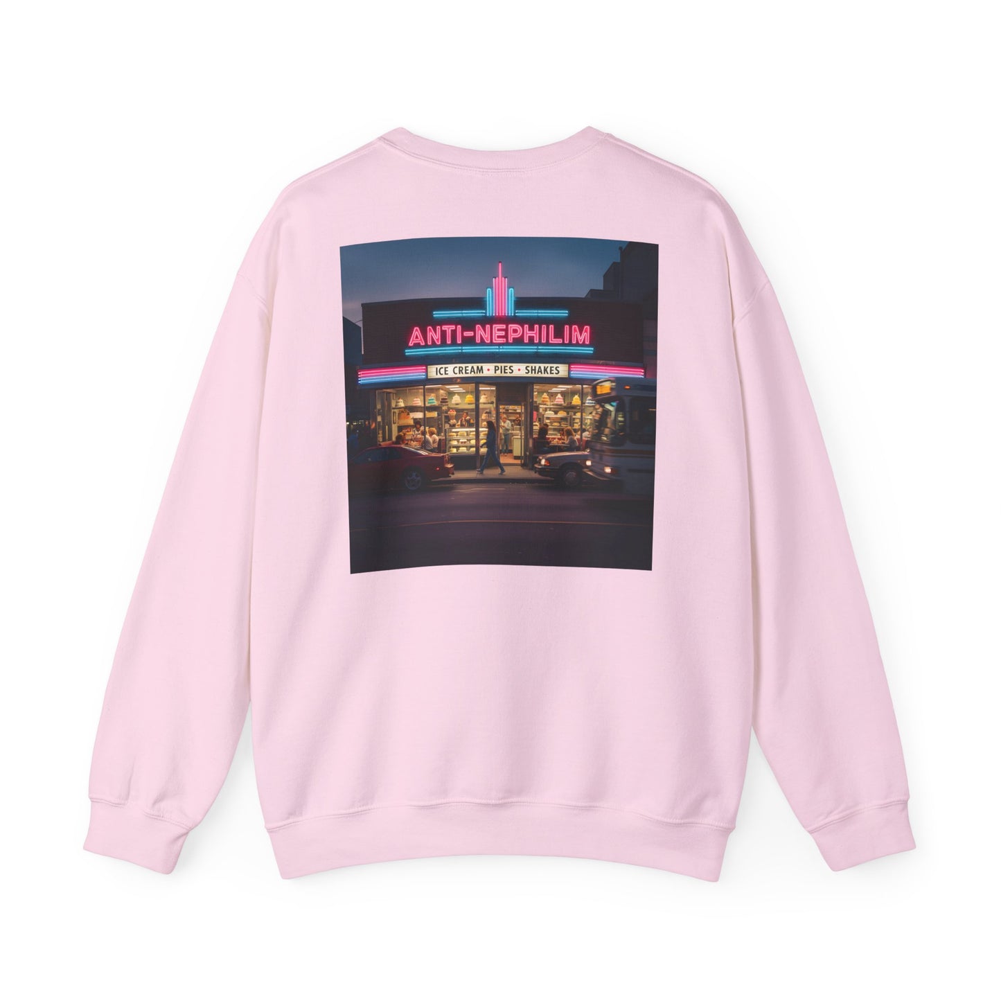 Retro dessert diner anti nephilim sweatshirt (unisex), Kirk Ave. Apparel