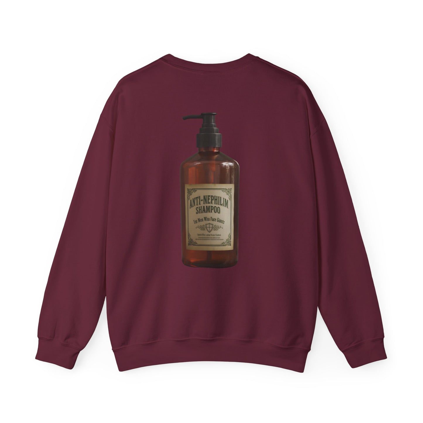 Anti nephilim shampoo sweatshirt (unisex), Kirk Ave. Apparel