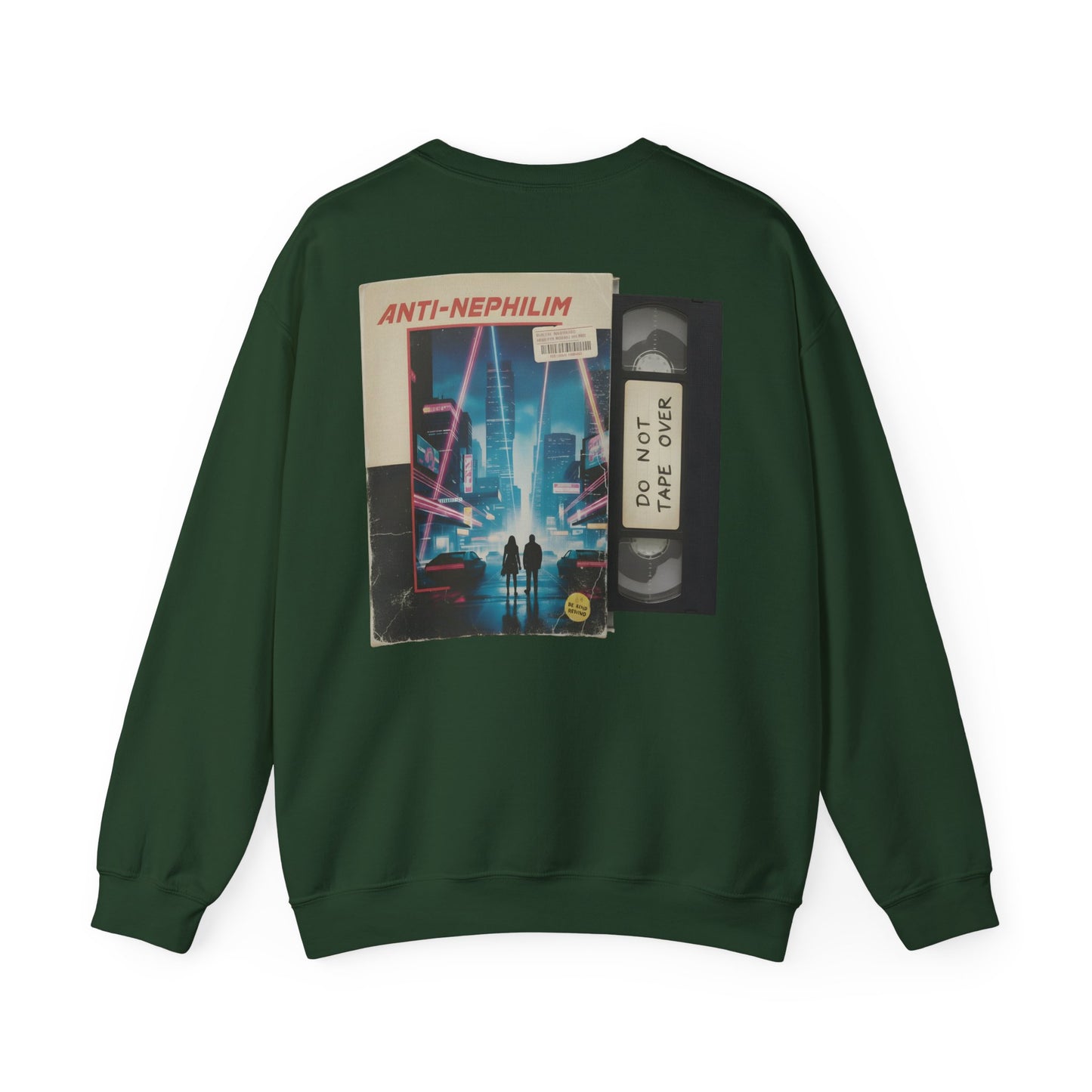 Retro vhs sci-fi anti nephilim sweatshirt (unisex), Kirk Ave. Apparel