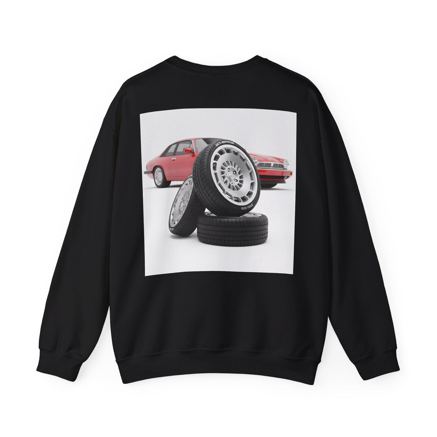 Retro sports car anti nephilim sweatshirt (unisex), Kirk Ave. Apparel