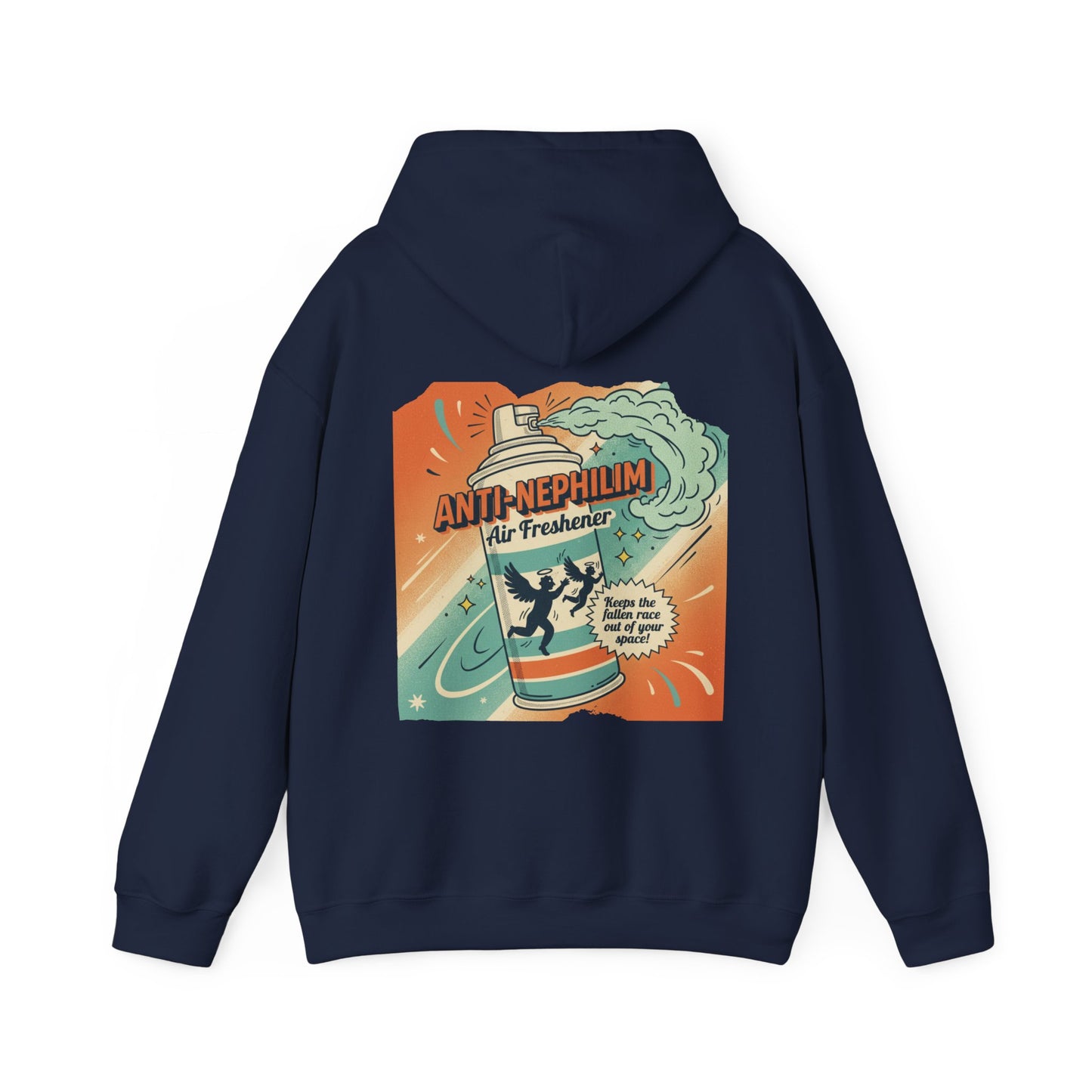 Retro anti nephilim air freshener hoodie (unisex), Kirk Ave. Apparel