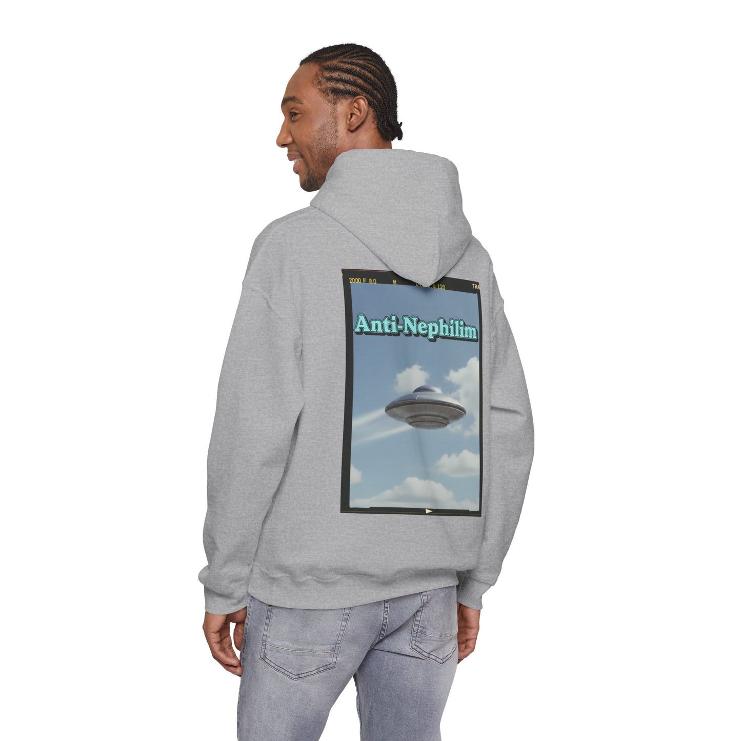 Retro anti nephilim UFO hoodie (unisex), Kirk Ave. Apparel