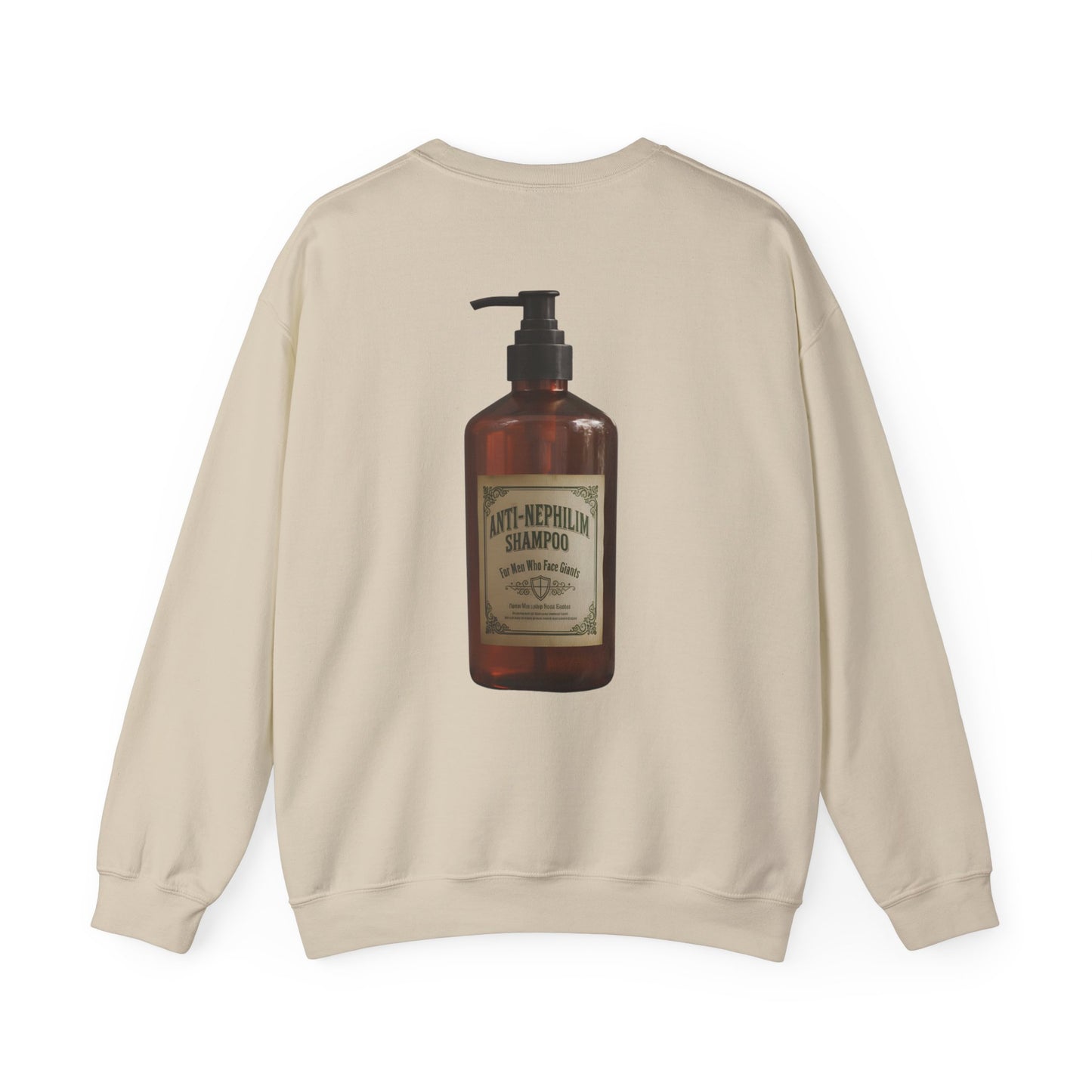 Anti nephilim shampoo sweatshirt (unisex), Kirk Ave. Apparel