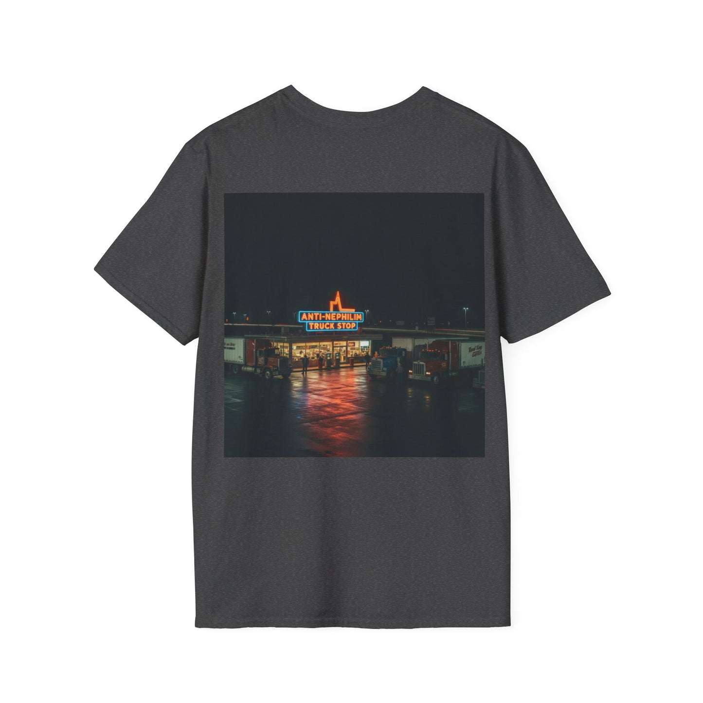 Retro truck stop anti nephilim t shirt (unisex), Kirk Ave. Apparel