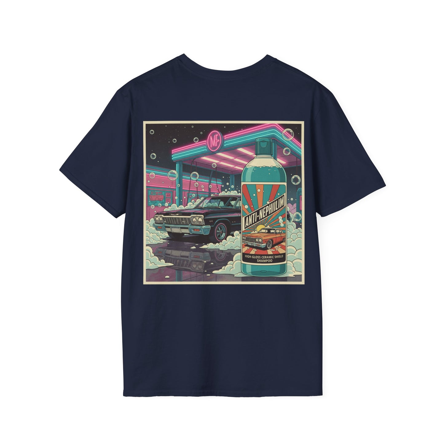 Retro neon car wash t shirt - Kirk Ave. Apparel