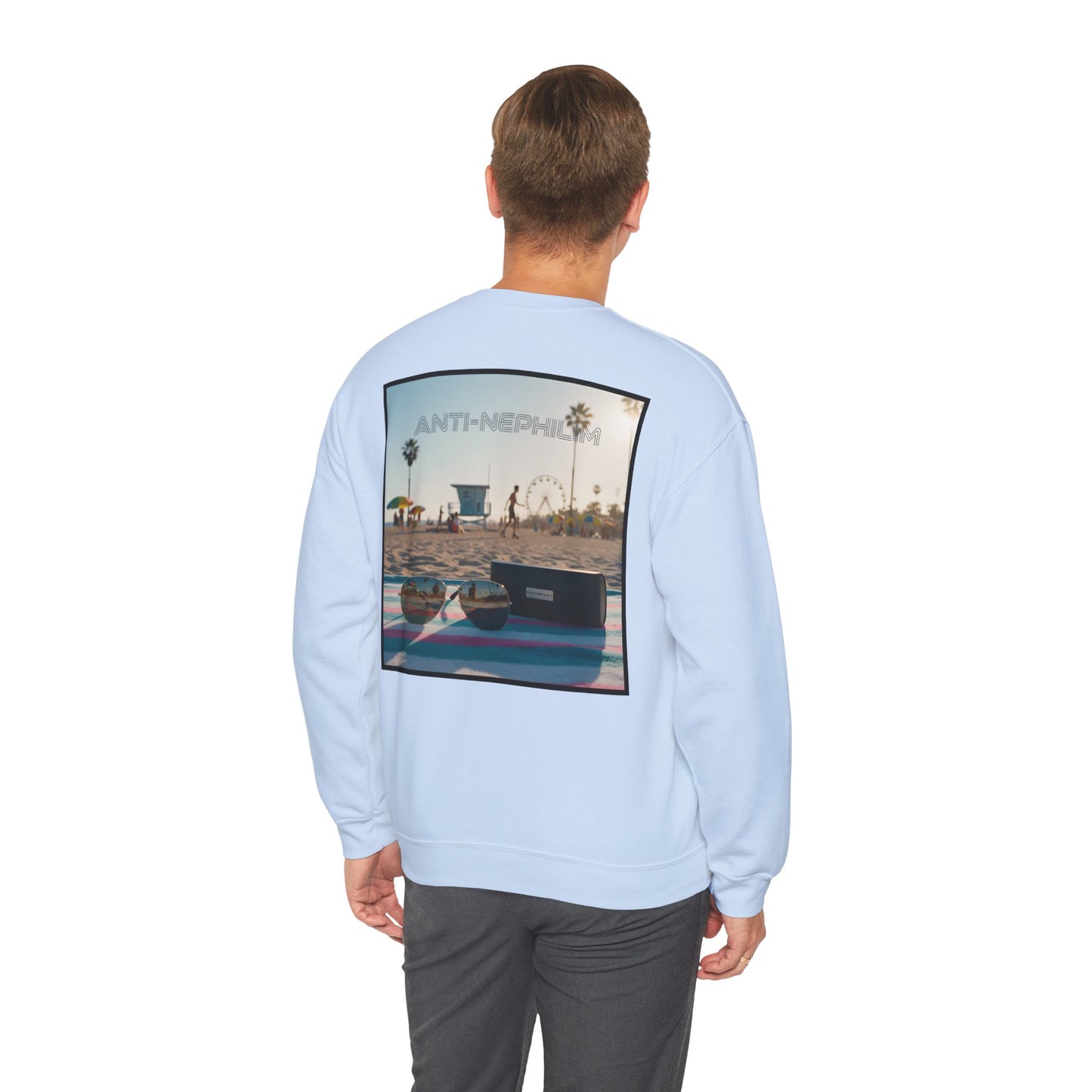 Beach shades anti nephilim sweatshirt, Kirk Ave. Apparel
