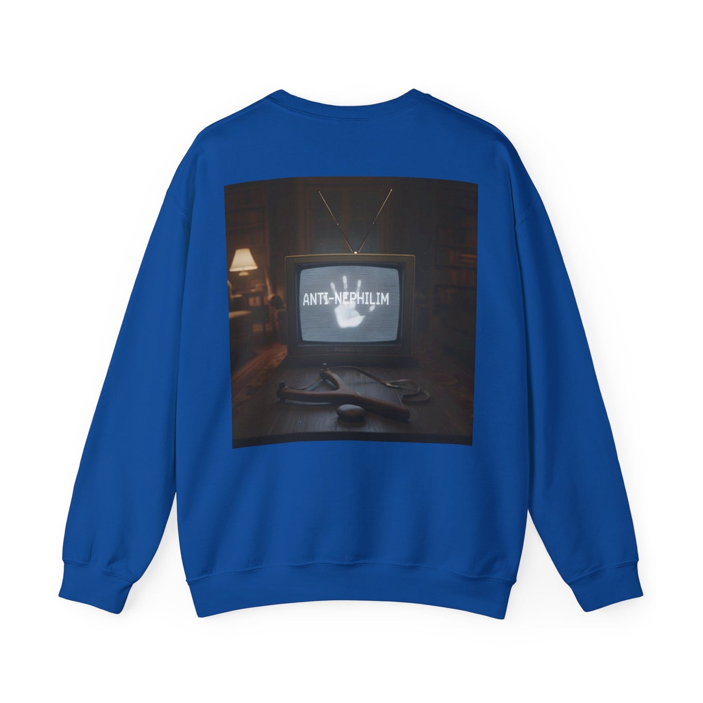 Retro TV anti nephilim sweatshirt (unisex), Kirk Ave. Apparel