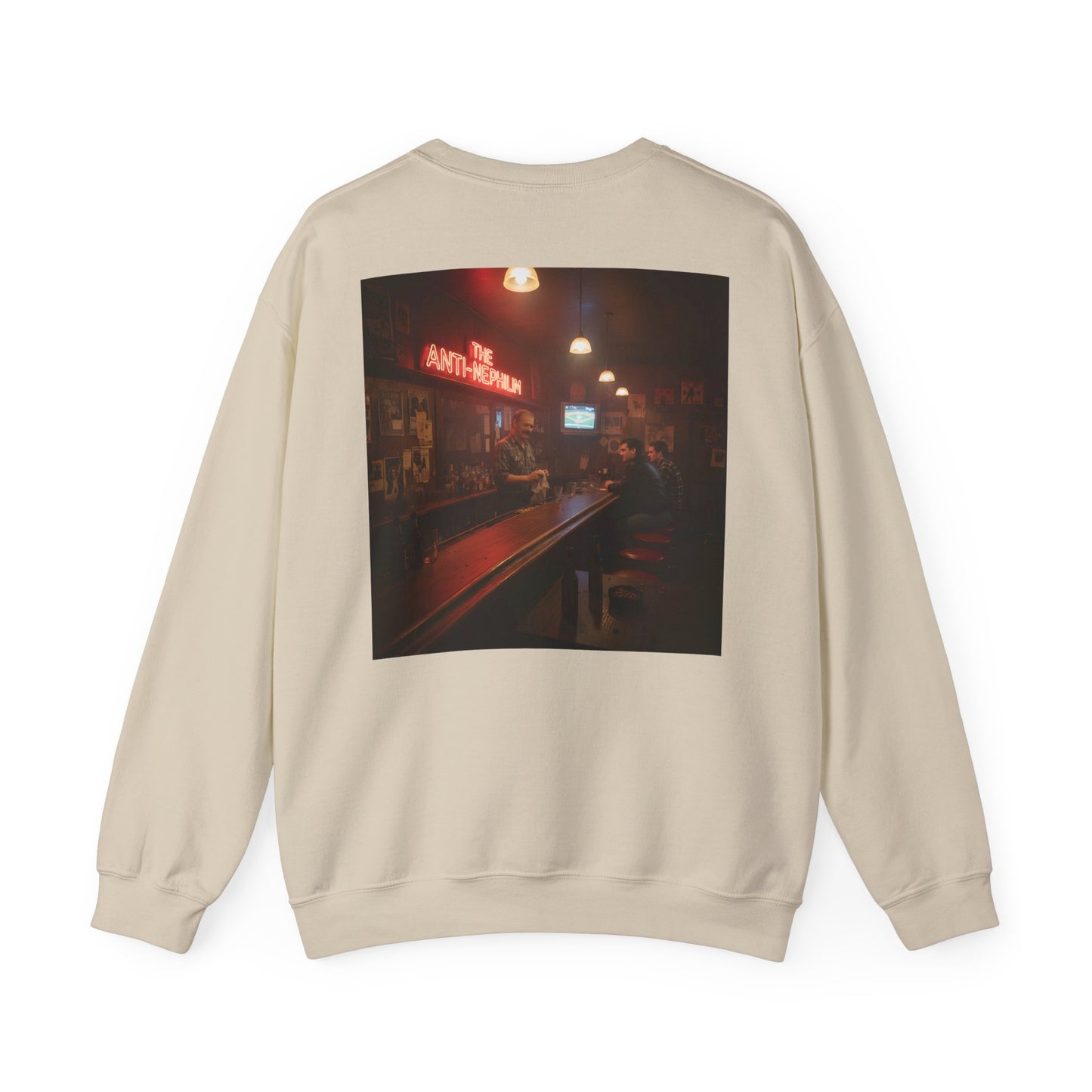 Retro neon dive bar anti nephilim sweatshirt (unisex), Kirk Ave. Apparel