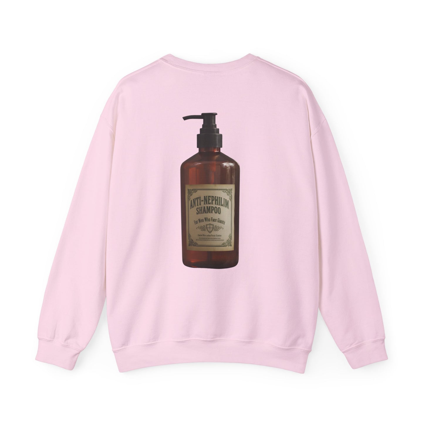 Anti nephilim shampoo sweatshirt (unisex), Kirk Ave. Apparel