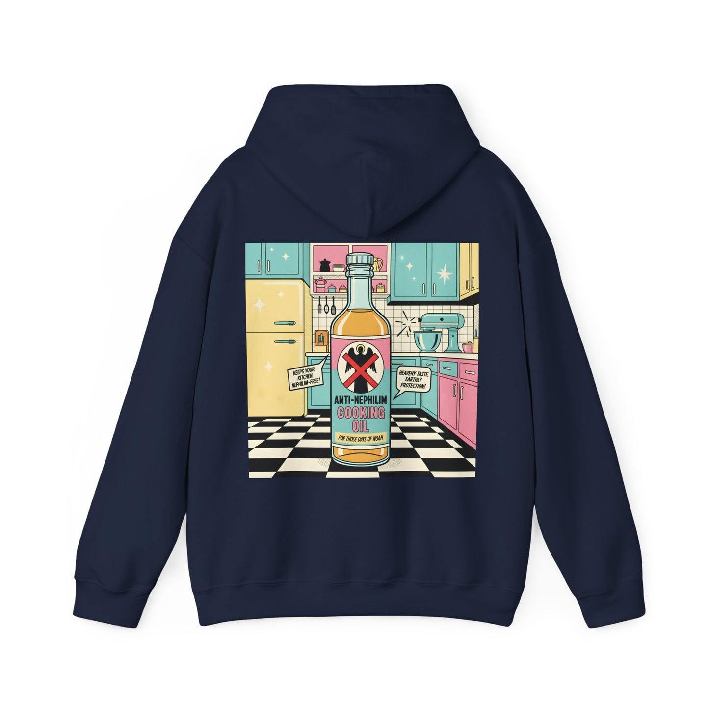 Retro kitchen anti nephilim hoodie (unisex), Kirk Ave. Apparel
