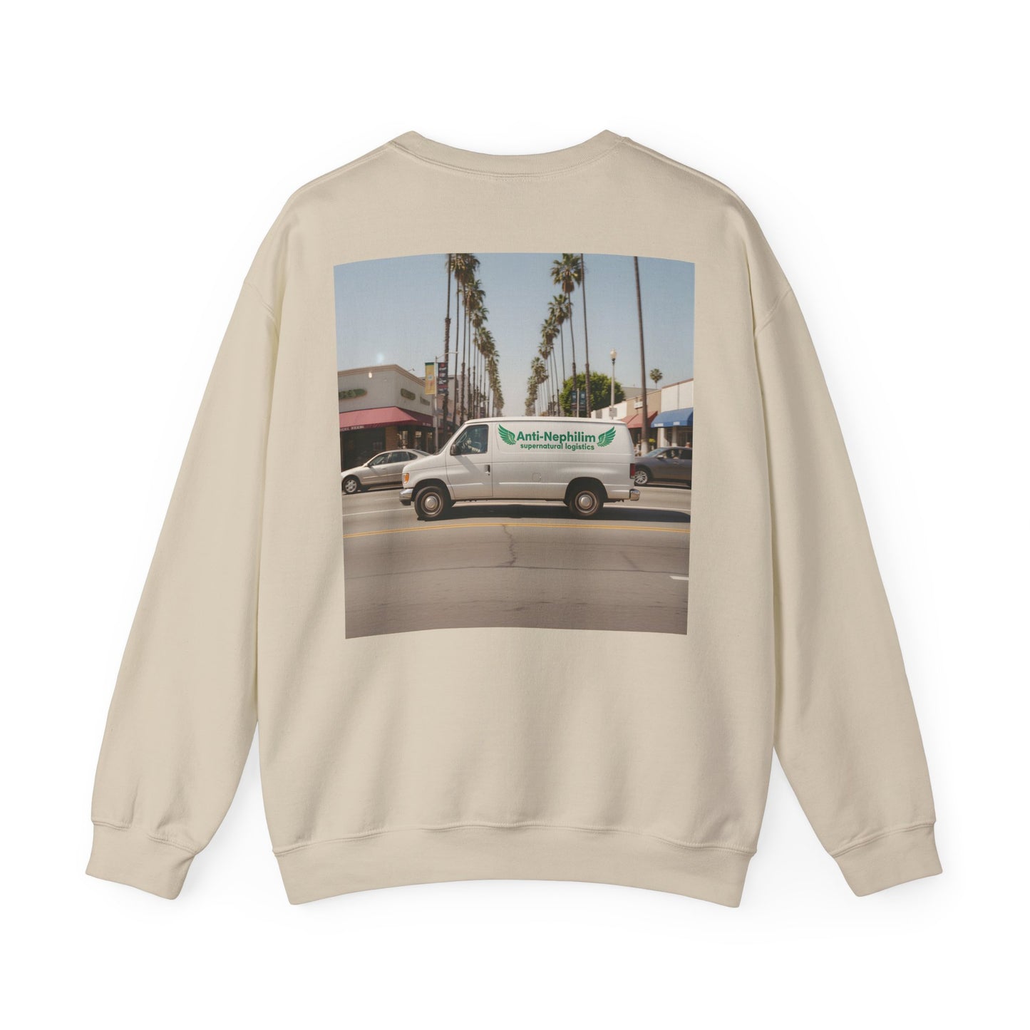 90s California Van anti-nephilim sweatshirt (unisex), Kirk Ave. Apparel