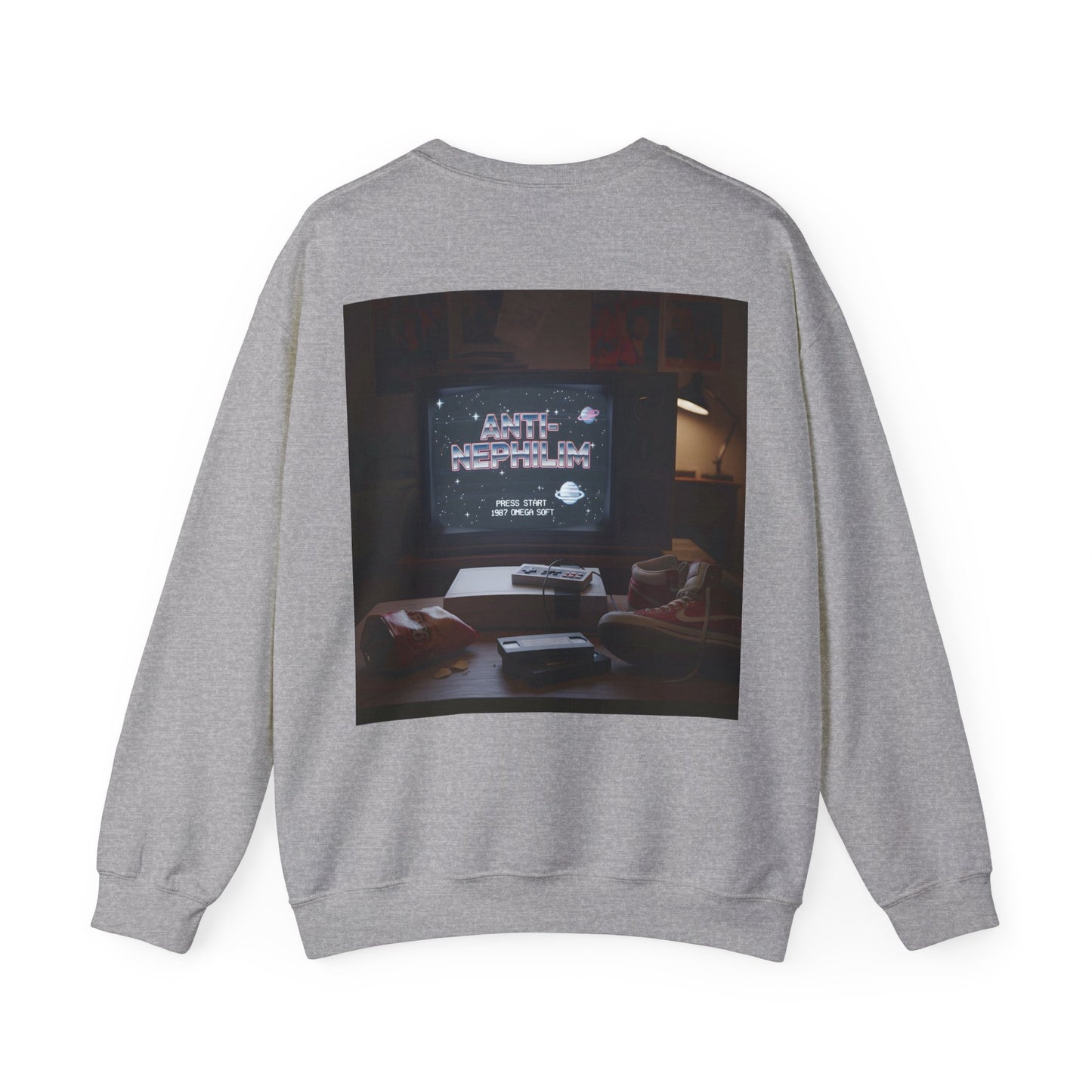 Retro gamer anti-nephilim sweatshirt (unisex), Kirk Ave. Apparel