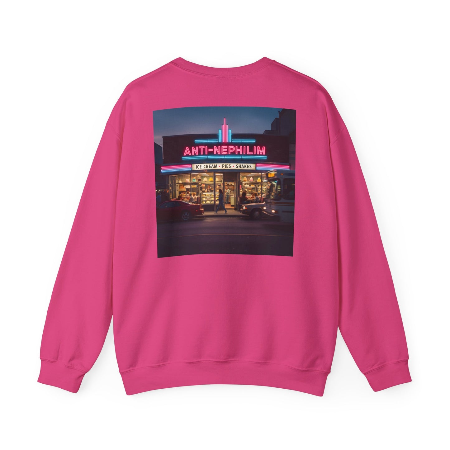 Retro dessert diner anti nephilim sweatshirt (unisex), Kirk Ave. Apparel