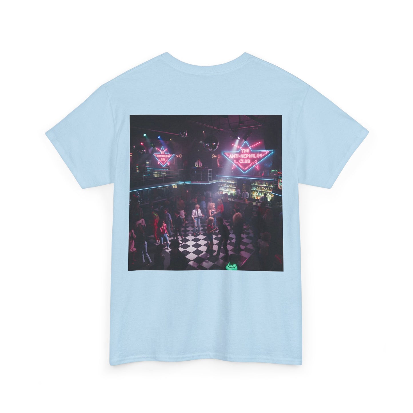 Neon 80s anti nephilim nightclub t shirt (unisex), Kirk Ave. Apparel