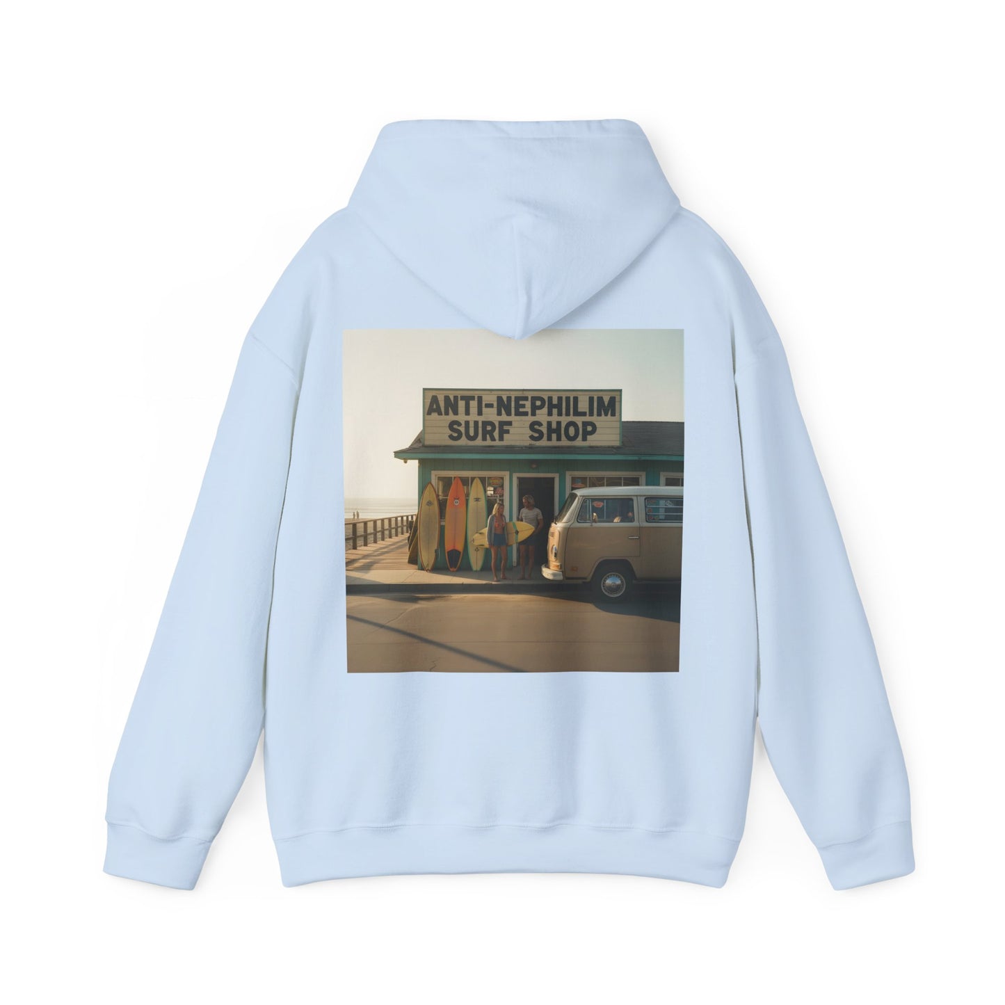 Retro surf anti nephilim hoodie (unisex), Kirk Ave. Apparel