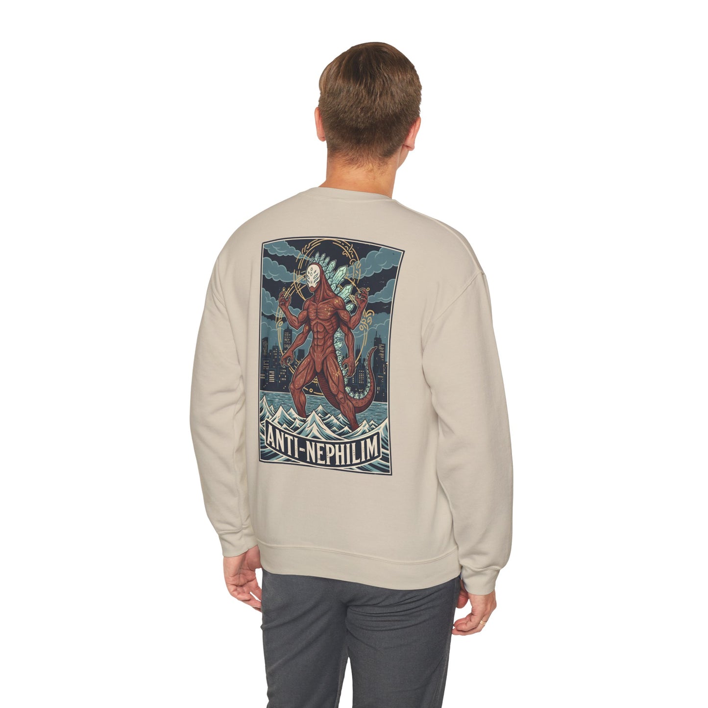 Kaiju anti nephilim sweatshirt (unisex), Kirk Ave. Apparel