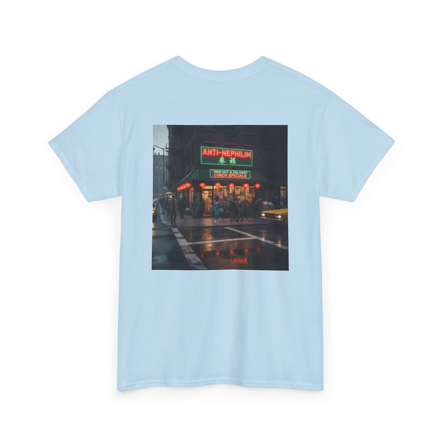 Retro neon NYC Chinese t shirt (unisex), Kirk Ave. Apparel