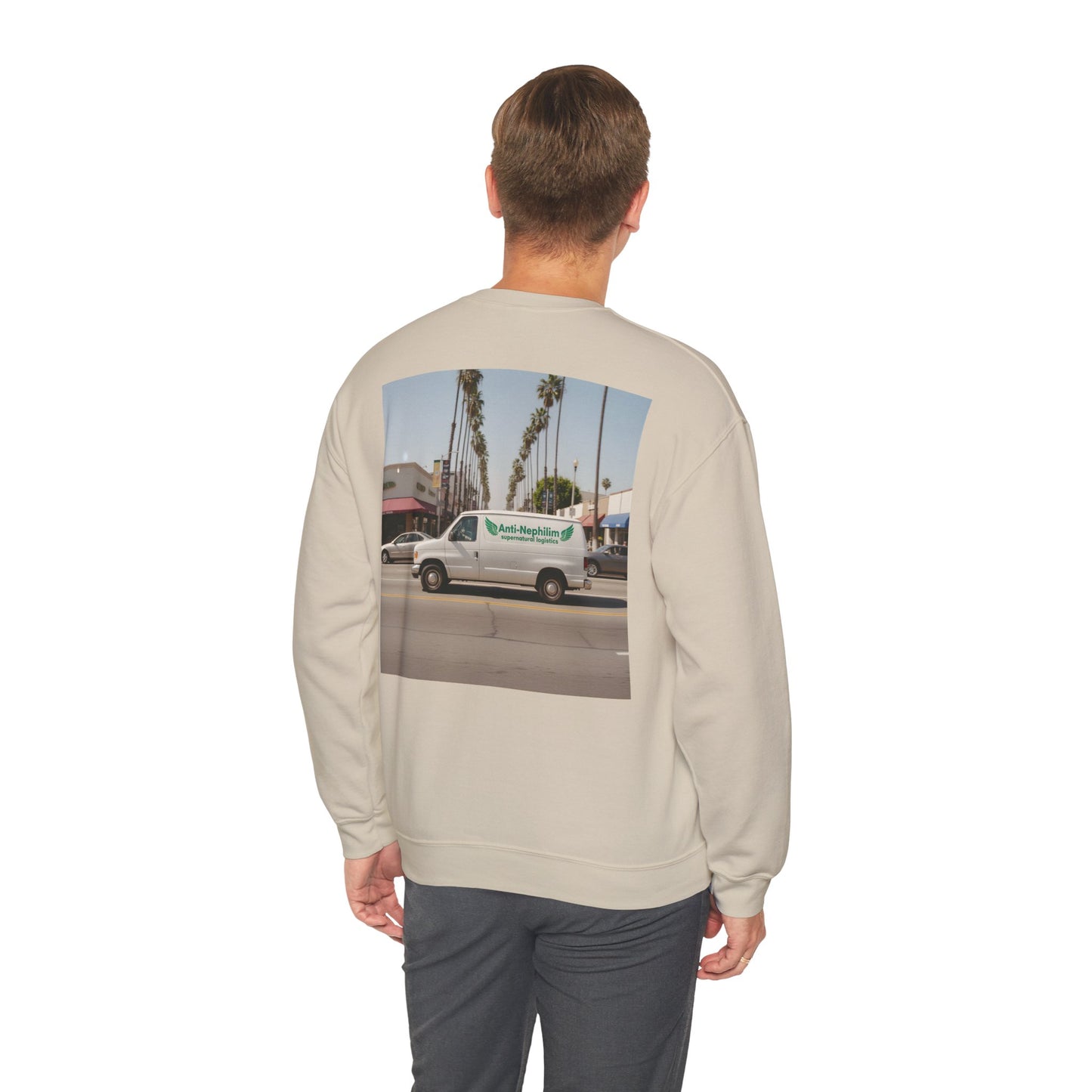 90s California Van anti-nephilim sweatshirt (unisex), Kirk Ave. Apparel
