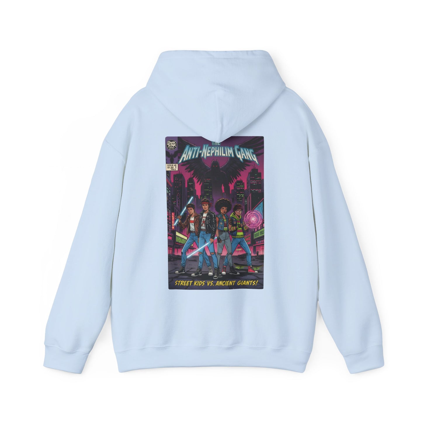 Retro comic anti nephilim hoodie (unisex), Kirk Ave. Apparel