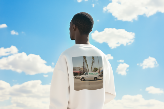 90s California Van anti-nephilim sweatshirt (unisex), Kirk Ave. Apparel