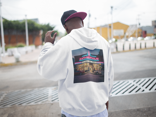 Retro dessert diner anti nephilim hoodie (unisex), Kirk Ave. Apparel