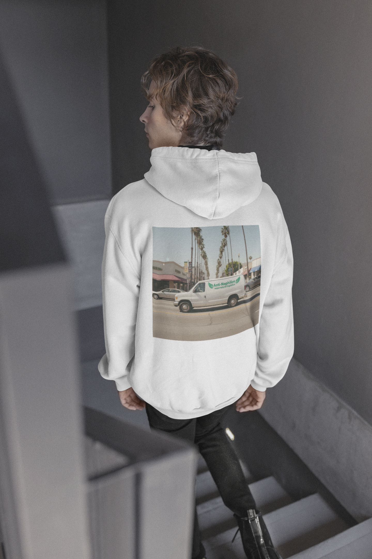 90s California Van anti-nephilim hoodie (unisex), Kirk Ave. Apparel
